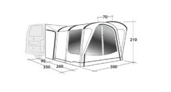 Outwell Newburg 260 Drive Away Awning -Fiama Camping Shop 111102 newburg 260 drawing perspective2