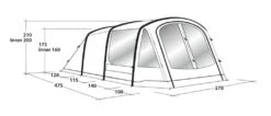Outwell Rosedale 4PA Air Tent 16 Outwell Rosedale 4PA Air Tent -Fiama Camping Shop 111178 rosedale 4pa drawing perspective2