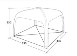 Outwell Air Shelter -Fiama Camping Shop 111222 air shelter drawing perspective2