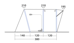 Outwell Wolfburg 380 Drive Away Air Awning -Fiama Camping Shop 111247v22 063 720
