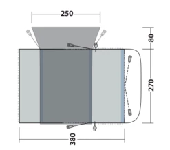 Outwell Wolfburg 380 Drive Away Air Awning -Fiama Camping Shop 111247v23 062 720