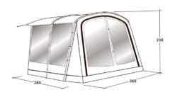 Outwell Universal Awning Size 4 15 Outwell Universal Awning Size 4 -Fiama Camping Shop 111293 universal awning size 4 drawing perspective2