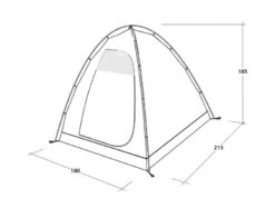 Outwell Free Standing Inner Tent L -Fiama Camping Shop 111340 free standing inner l drawing perspective2