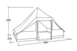 Easy Camp Moonlight Cabin Tent -Fiama Camping Shop 120444 moonlight cabin drawing perspective2