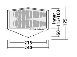 Robens Starlight 2 Tent -Fiama Camping Shop 130259 starlight 2 drawing floorplan 3