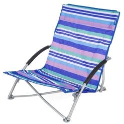 Yello Low Beach Chair Stripe Blue -Fiama Camping Shop 1whwmatm