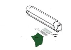 Vango Driveaway Fixing Kit For 4mm & 6mm Rails 3m Set 9 Vango Driveaway Fixing Kit For 4mm & 6mm Rails 3m Set -Fiama Camping Shop 4and6 kit