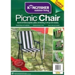 Kingfisher Folding Lightweight Picnic Camping Chair -Fiama Camping Shop 6188