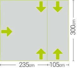 Quest Falcon 300 Low Poled Drive Away Awning 7 Quest Falcon 300 Low Poled Drive Away Awning -Fiama Camping Shop a3507 7 midsize