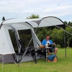 Outdoor Revolution Airedale 5.0S Front Sun Canopy -Fiama Camping Shop airedale 5.0s sun canopy 1