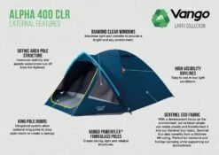 Vango Alpha 400 CLR Tent -Fiama Camping Shop alpha 400 clr