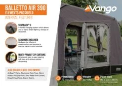 Vango Balletto Air 390 Elements ProShield 390 Awning -Fiama Camping Shop balletto air 390 eps2