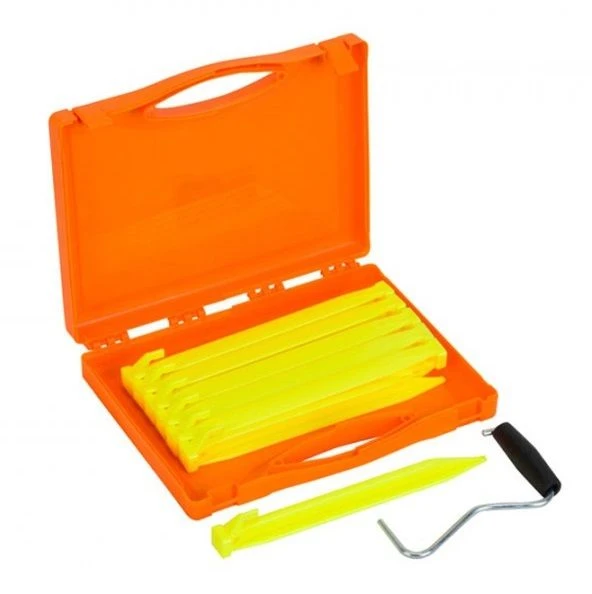 Case Of 12 Vango Bolt Plastic Peg Set 22cm With Extractor 1 Case Of 12 Vango Bolt Plastic Peg Set 22cm With Extractor