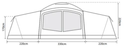 Outdoor Revolution Camp Star 1200 Air Tent Bundle (2022) -Fiama Camping Shop campstar 1200 2
