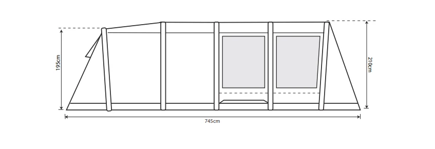 Outdoor Revolution Camp Star 700 Air Tent Bundle 8 Outdoor Revolution Camp Star 700 Air Tent Bundle - Image 8