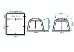 Outdoor Revolution Cayman Classic Low/Mid Drive Away Awning -Fiama Camping Shop cayamn