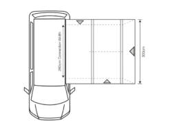 Outdoor Revolution Cayman Cuba Air Mid Drive Away Awning -Fiama Camping Shop cayman cuba dimensions 1