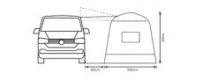 Outdoor Revolution Outhouse Handi Low Drive Away Awning -Fiama Camping Shop cayman outhouse handi 2 1