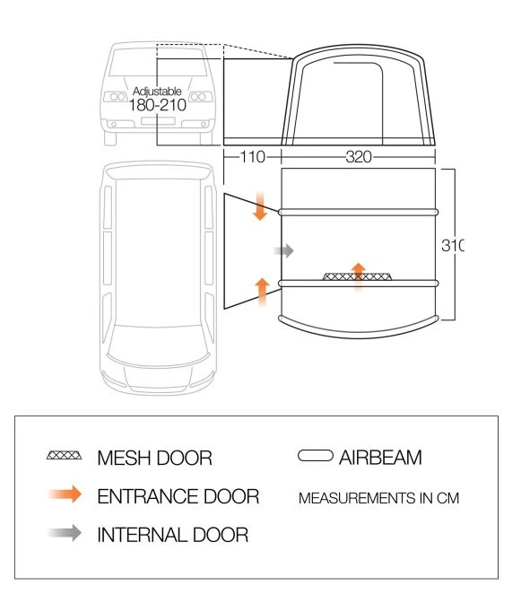 Vango Cove II Low Air Drive Away Awning 13 Vango Cove II Low Air Drive Away Awning - Image 13