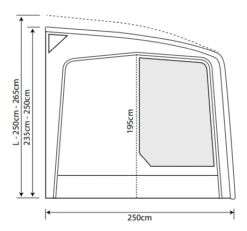 Outdoor Revolution Eclipse Pro 380L Caravan/Motorhome Awning -Fiama Camping Shop eclipse pro 380 2 2