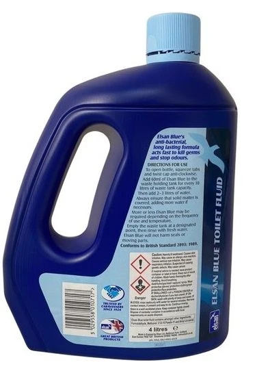 Elsan Blue 4 Ltr Perfumed Toilet Fluid 2 Elsan Blue 4 Ltr Perfumed Toilet Fluid - Image 2