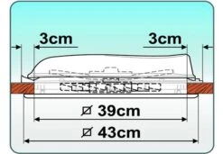 Fiamma 400 X 400 Roof Vent White 10 Fiamma 400 X 400 Roof Vent White -Fiama Camping Shop fiamma vent plan1