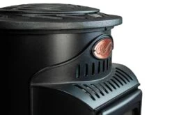 Provence 3kw Portable Gas Heater In Matt Black -Fiama Camping Shop img 6645g