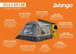 Vango Kela V Low Air Drive Away Awning -Fiama Camping Shop kela v air low