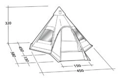 Robens Kiowa Tipi Tent -Fiama Camping Shop kiowa tipi measurements