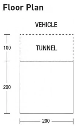 Sunncamp Lodge 200 Motor Driveaway Awning -Fiama Camping Shop lodge 200 motor floor plan