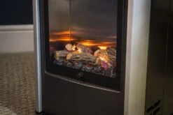 Indoor Gas Heater Log Set -Fiama Camping Shop manhattan lifestyle log set close up img 3076