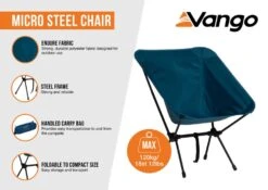 Vango Micro Steel Chair Standard 10 Vango Micro Steel Chair Standard -Fiama Camping Shop micro steel infographic low res