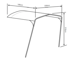Outdoor Revolution Movelite T4E PC Front Canopy -Fiama Camping Shop movelite pc canopy 1a