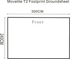 Outdoor Revolution Movelite T2/Turismo Footprint Groundsheet (300cm X 240cm) -Fiama Camping Shop movelite t2 footprint groundsheet