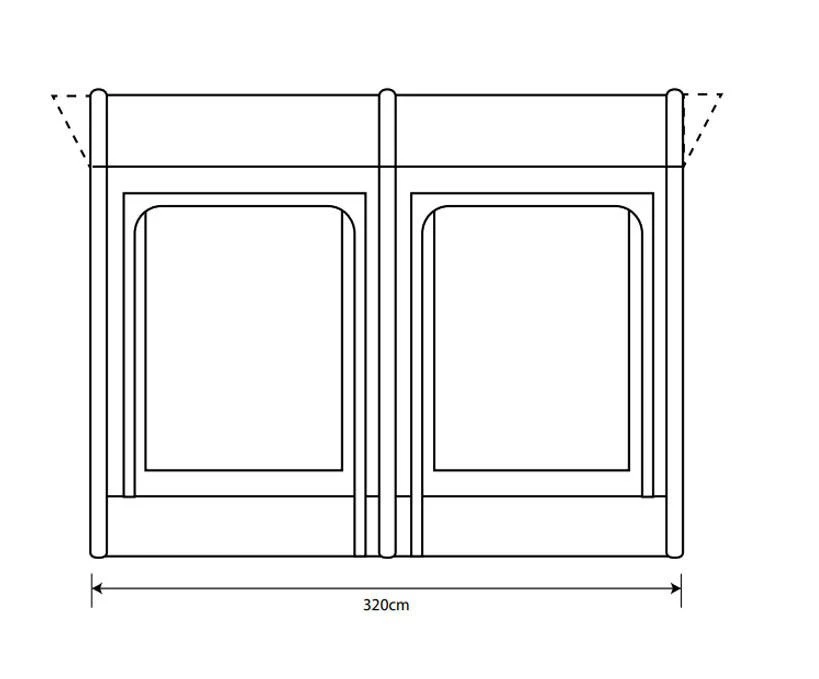 Outdoor Revolution Sportlite Caravan/Motorhome Air 320L Awning 2 Outdoor Revolution Sportlite Caravan/Motorhome Air 320L Awning - Image 2