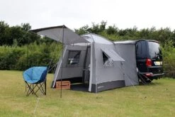 Outdoor Revolution Outhouse Handi Low Drive Away Awning -Fiama Camping Shop outhouse handi pitched with canopy