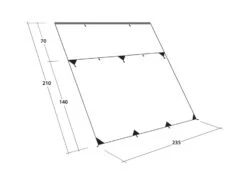 Outwell Hillcrest Tarp Awning -Fiama Camping Shop outwell hillcrest tarp dimensions