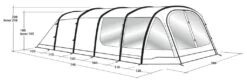 Outwell Knightdale 8PA Air Tent Package -Fiama Camping Shop outwell knightdale 8pa air tent dimensions 1