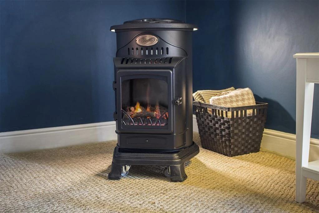 Provence 3kw Portable Gas Heater In Gloss Black 10 Provence 3kw Portable Gas Heater In Gloss Black - Image 10