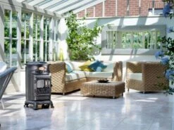 Provence 3kw Portable Gas Heater In Blue -Fiama Camping Shop provence11ggg