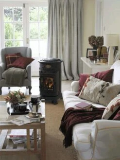 Provence 3kw Portable Gas Heater In Matt Black -Fiama Camping Shop provence12