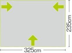 Quest Falcon 325 Poled Porch Caravan Awning -Fiama Camping Shop quest falcon 325 poled porch caravan awning height