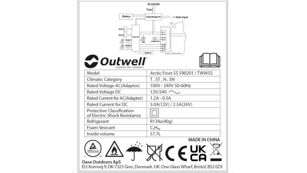 Outwell Arctic Frost 55 Cooler 18 Outwell Arctic Frost 55 Cooler - Image 18