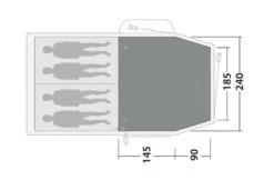 Outwell Springwood 4 Flat Woven Carpet -Fiama Camping Shop springwood 4