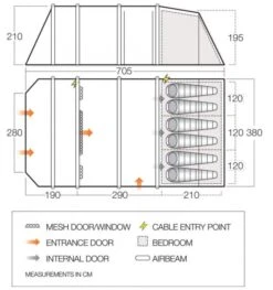 Vango Stargrove II Air TC 600XL Tent 7 Vango Stargrove II Air TC 600XL Tent -Fiama Camping Shop stargrove ii air tc 600xl