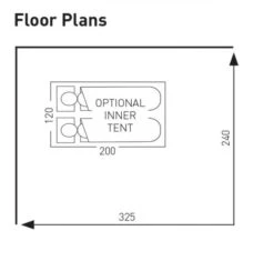 Sunncamp Dash 325 Air SC Caravan Awning -Fiama Camping Shop swift deluxe sc 325 floor plan