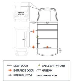 Vango Galli III Tall Air Drive Away Awning 33 Vango Galli III Tall Air Drive Away Awning -Fiama Camping Shop vango 2020 awnings floorplan galli tall 1