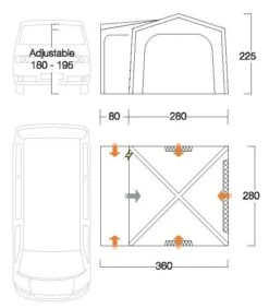 Vango Agora VW Air Drive Away Awning -Fiama Camping Shop vango 2021 awnings floorplan agora vwmain