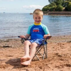 Volkswagen Kids Blue Camping Chair -Fiama Camping Shop vw kids chair 7 min