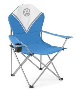 Volkswagen Blue Deluxe Padded Chair -Fiama Camping Shop vwx 1